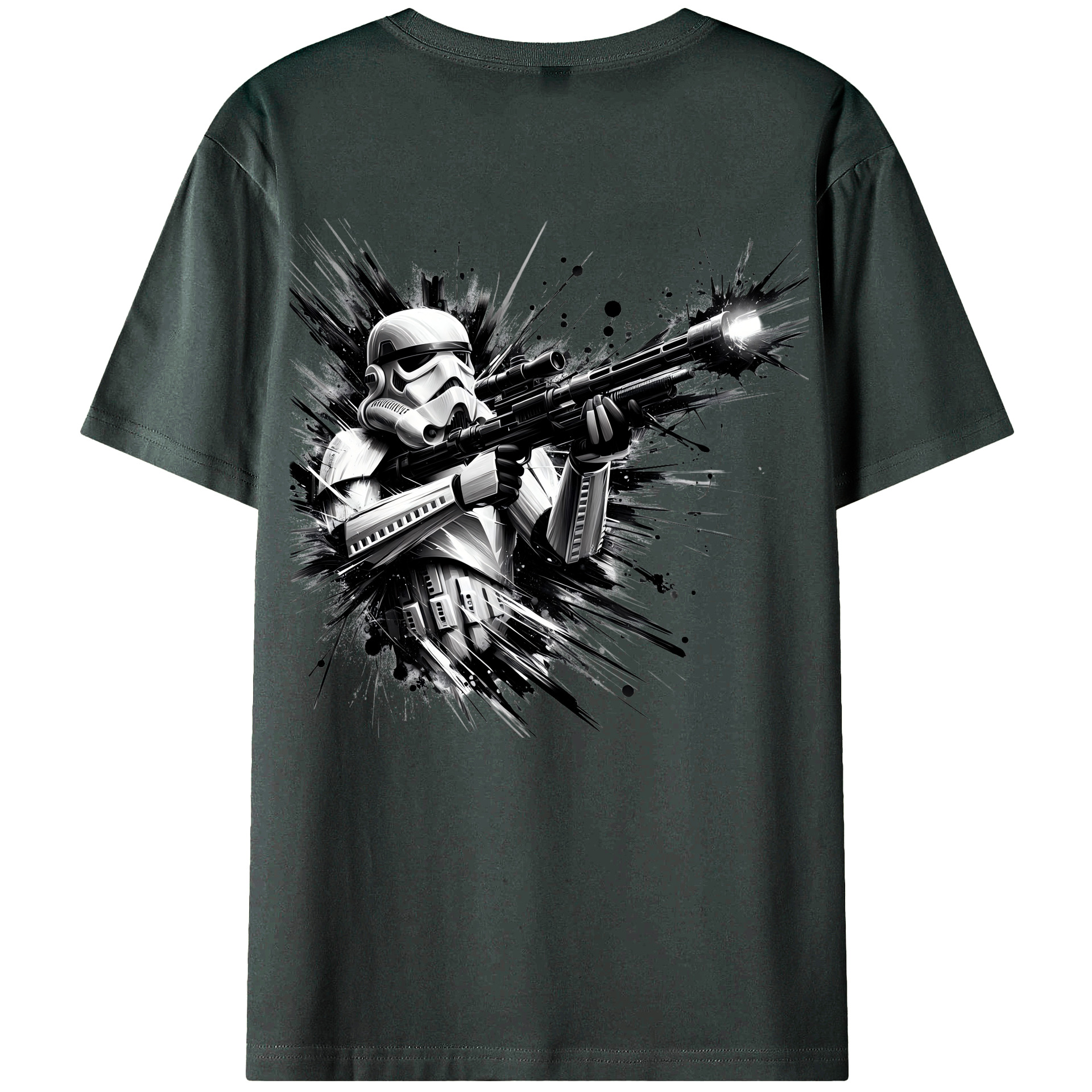 （画像用） スター・ウォーズ Star Wars 綿100％ メンズ半袖Tシャツ（バックプリント） 通気性